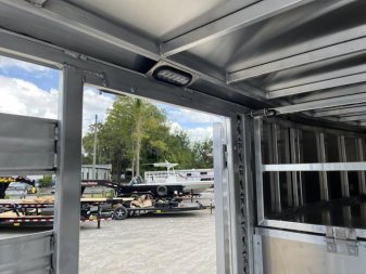 New LIVGN14K24 FRONTIER 7' X 24' ALUMINUM GOOSENECK LIVESTOCK TRAILER