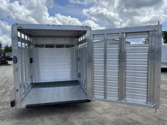 New LIVGN14K24 FRONTIER 7' X 24' ALUMINUM GOOSENECK LIVESTOCK TRAILER
