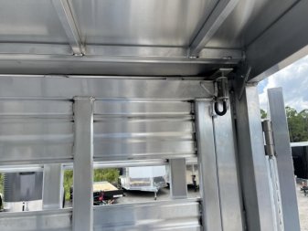 New LIVGN14K24 FRONTIER 7' X 24' ALUMINUM GOOSENECK LIVESTOCK TRAILER