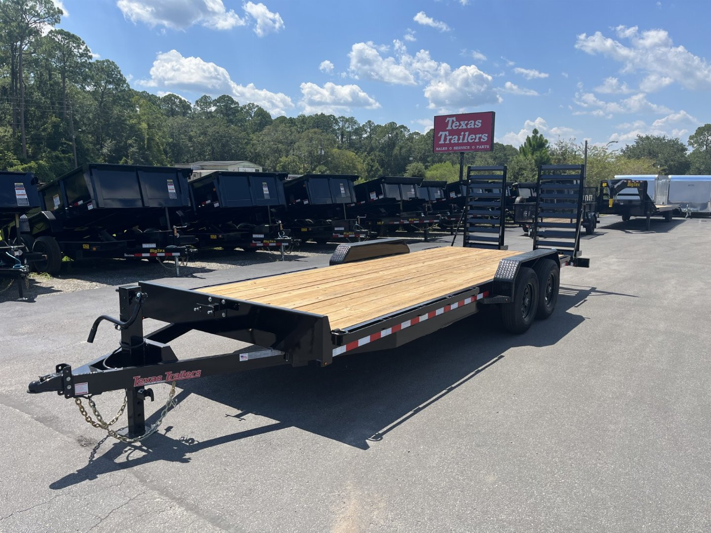 New EQ2014B TEXAS TRAILERS 6'10" X 20' EQUIPMENT TRAILER