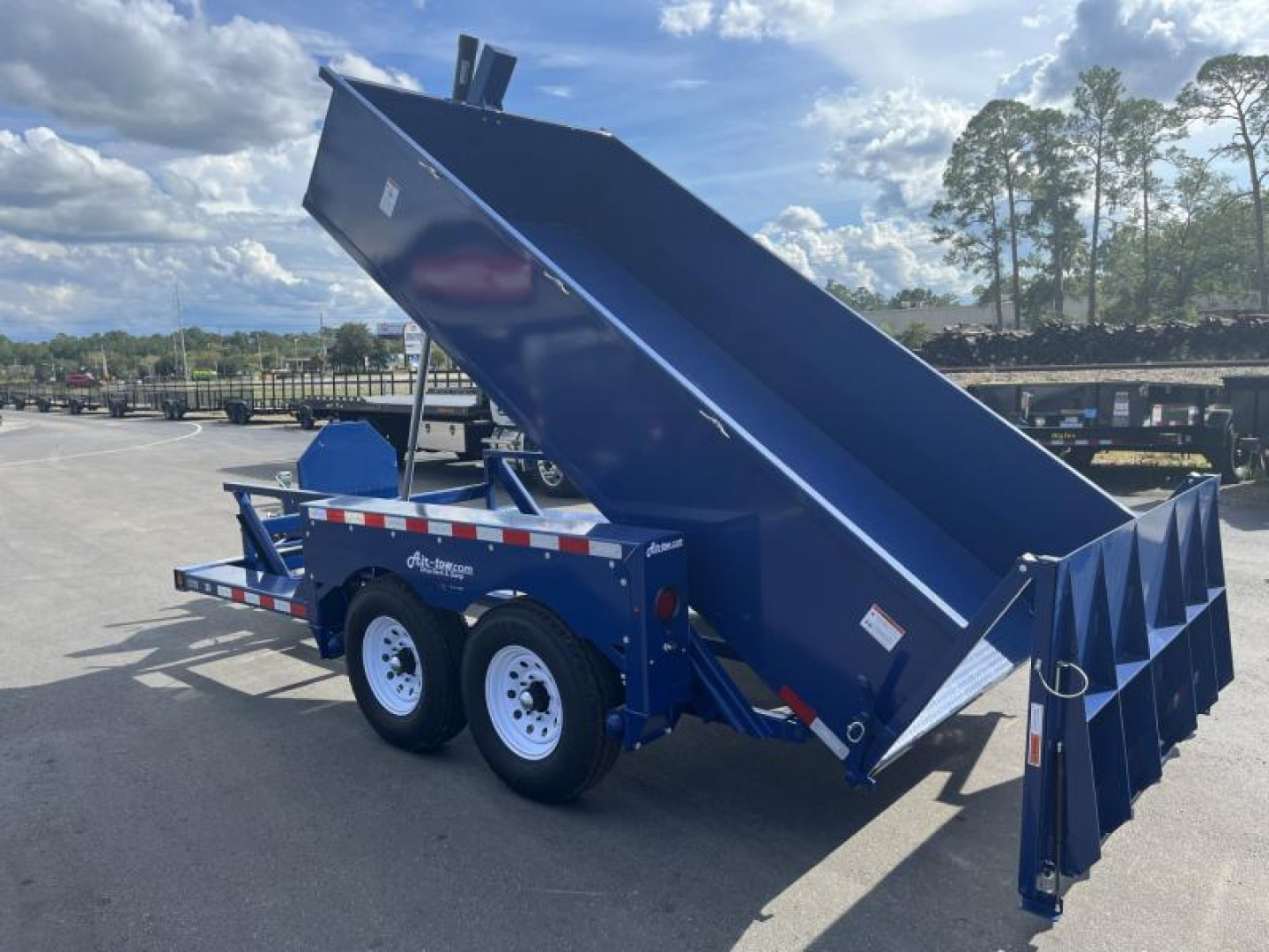 New 3D12 AIR TOW 6'2" X 12'4" DROP DECK / DUMP TRAILER