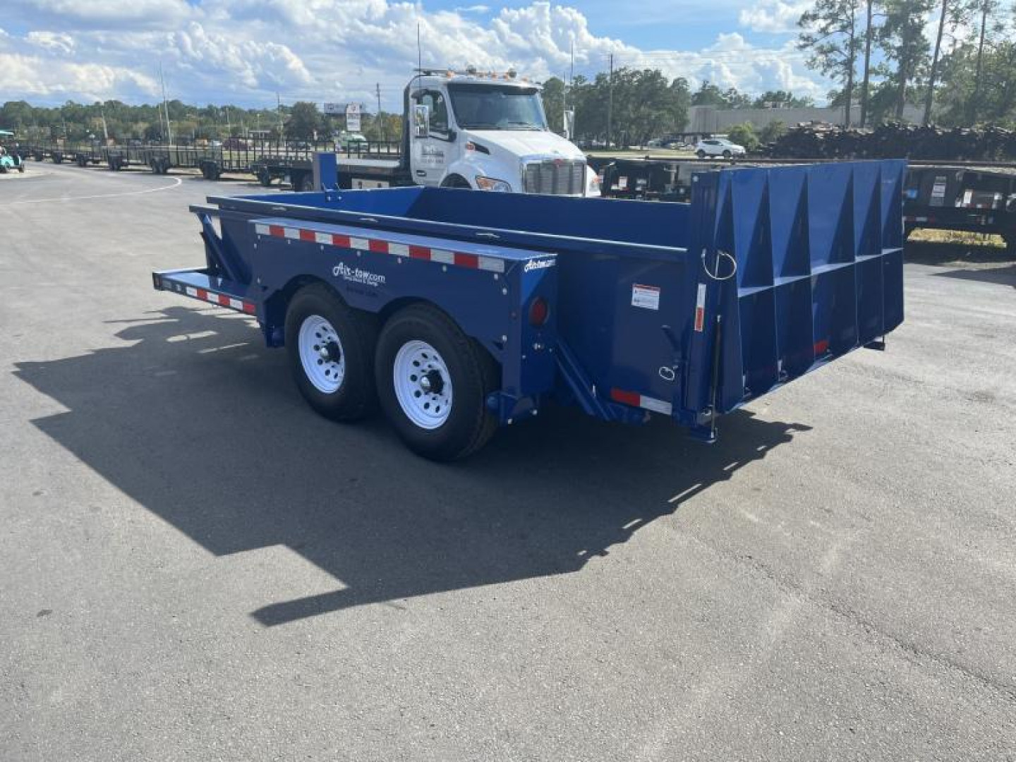 New 3D12 AIR TOW 6'2" X 12'4" DROP DECK / DUMP TRAILER