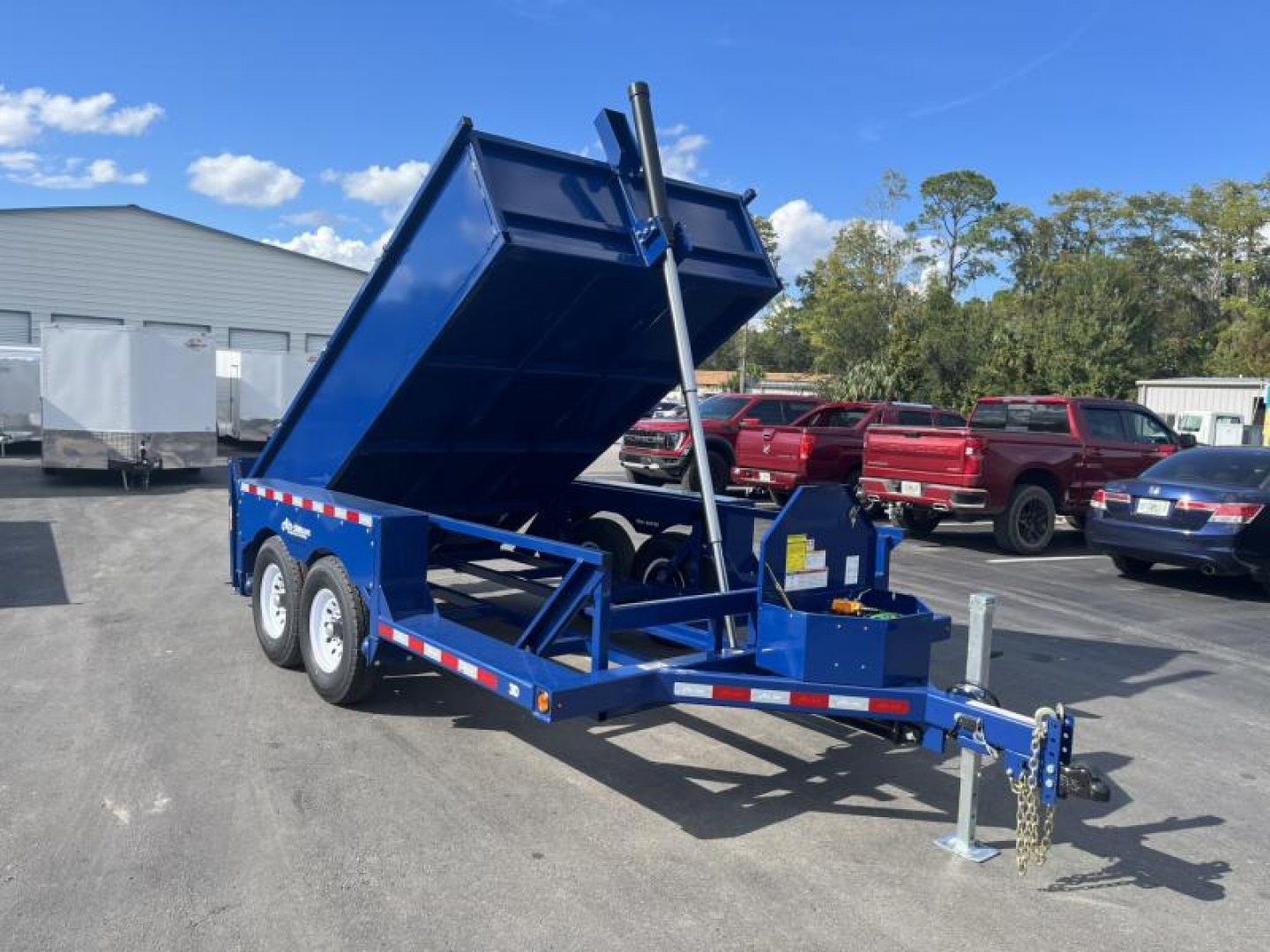 New 3D12 AIR TOW 6'2" X 12'4" DROP DECK / DUMP TRAILER