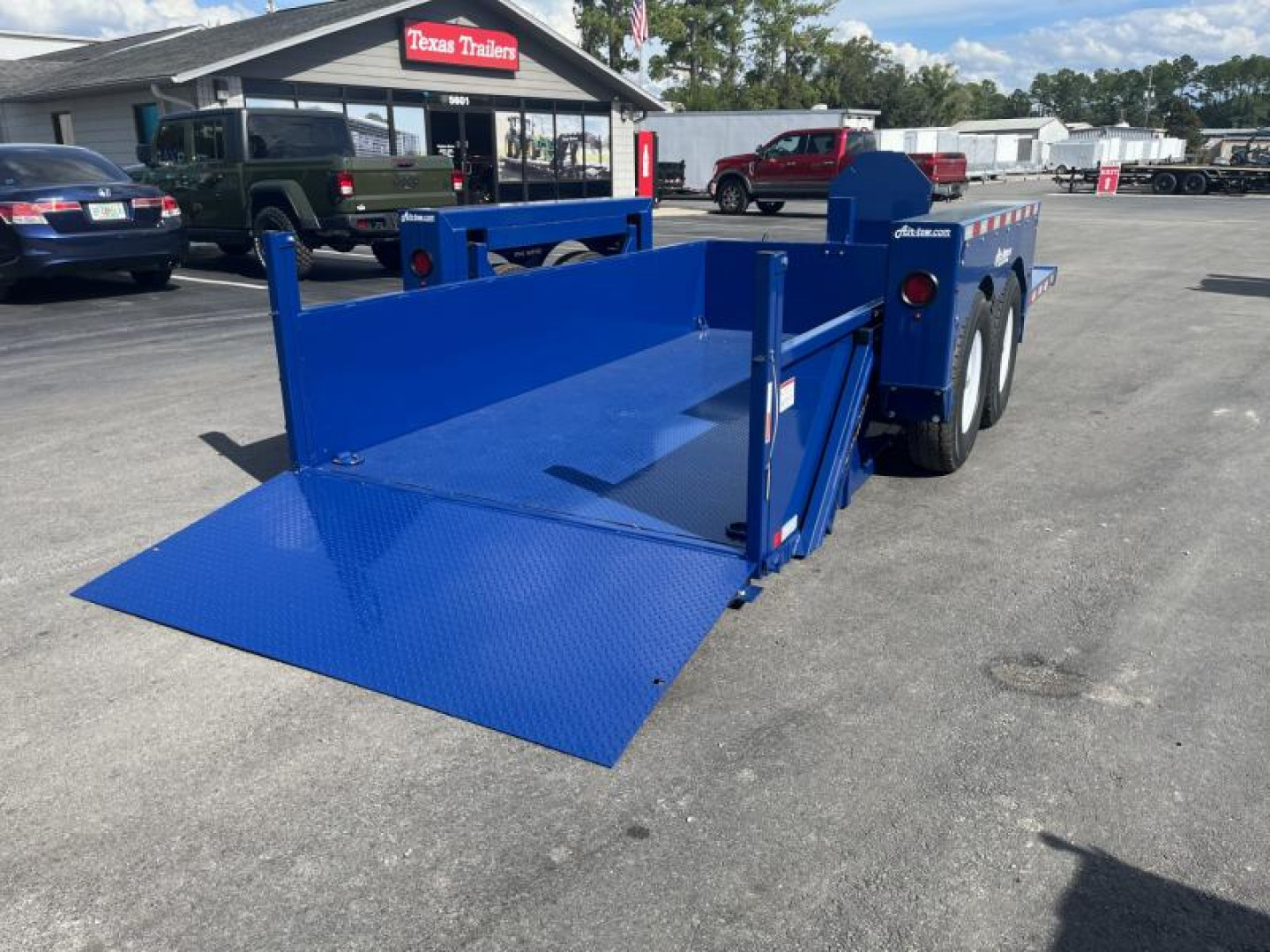 New 3D12 AIR TOW 6'2" X 12'4" DROP DECK / DUMP TRAILER