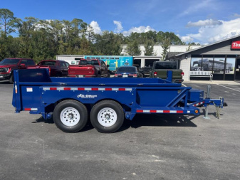 New 3D12 AIR TOW 6'2" X 12'4" DROP DECK / DUMP TRAILER
