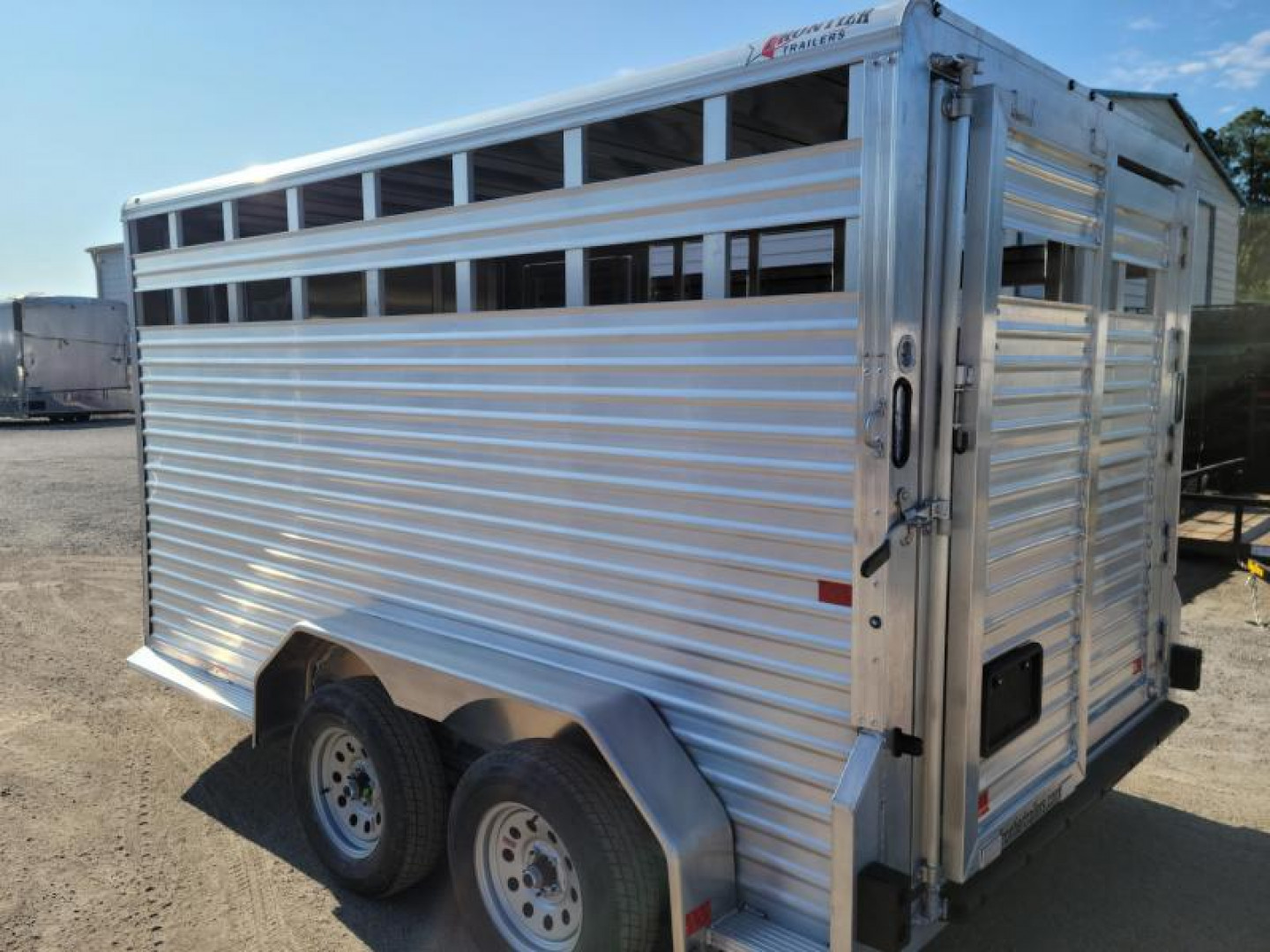 New LIV167LITE FRONTIER 7' X 16' ALUMINUM LIVESTOCK TRAILER