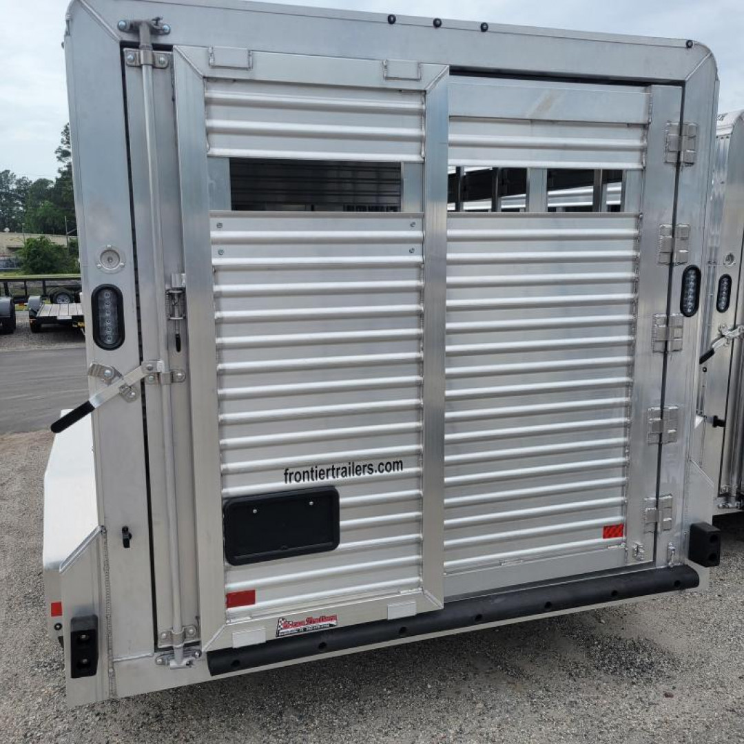 New LIV167LITE FRONTIER 7' X 16' ALUMINUM LIVESTOCK TRAILER