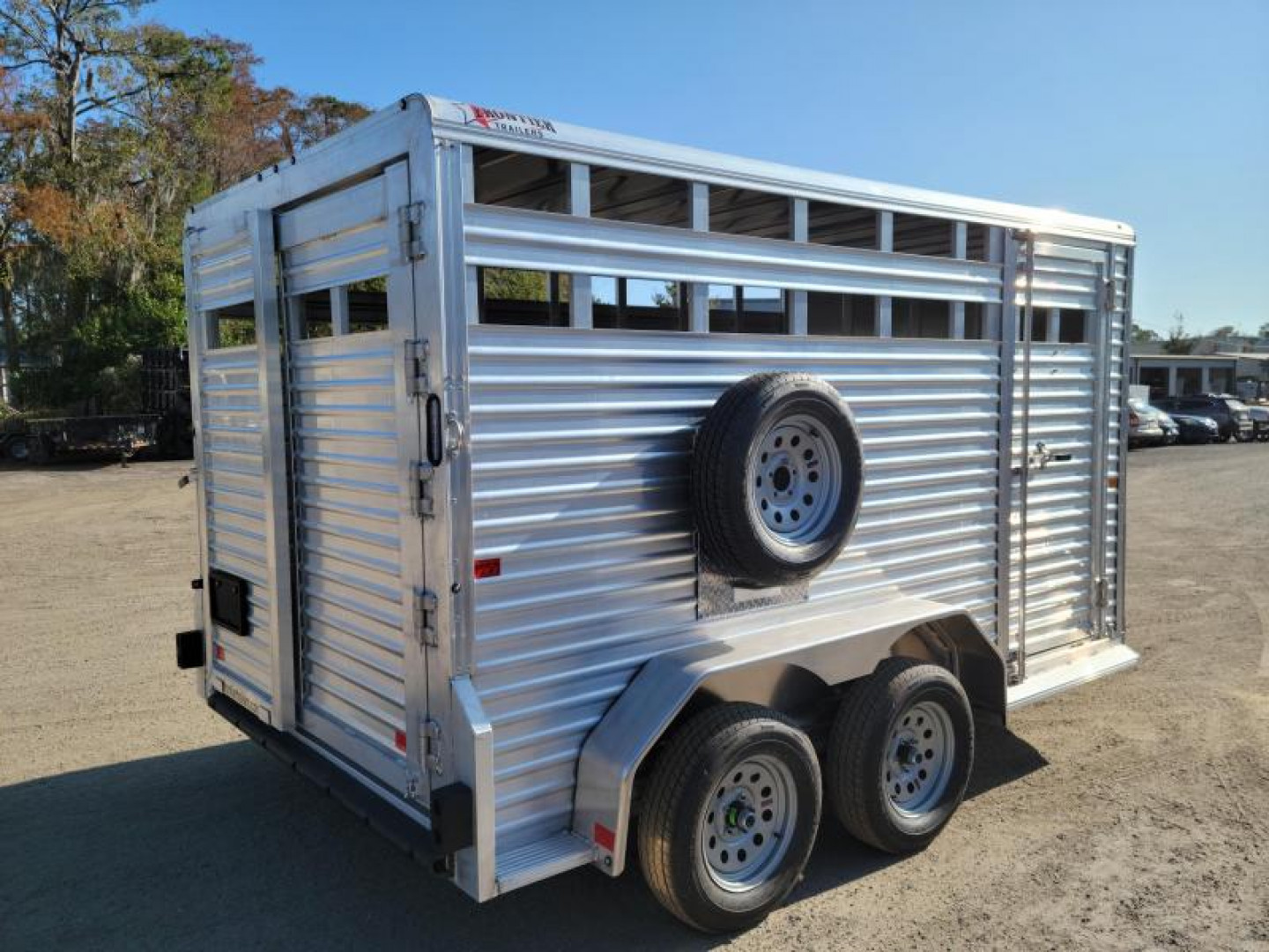 New LIV167LITE FRONTIER 7' X 16' ALUMINUM LIVESTOCK TRAILER