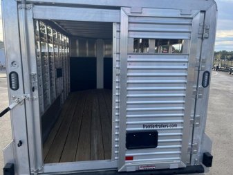 New LIV167LITE FRONTIER 7' X 16' ALUMINUM LIVESTOCK TRAILER
