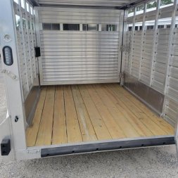 New LIV167LITE FRONTIER 7' X 16' ALUMINUM LIVESTOCK TRAILER