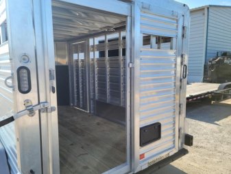 New LIV167LITE FRONTIER 7' X 16' ALUMINUM LIVESTOCK TRAILER