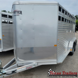 New LIV167LITE FRONTIER 7' X 16' ALUMINUM LIVESTOCK TRAILER