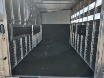 New COLT3HBP FRONTIER COLT 3 HORSE 6'8" X 15' ALUMINUM BUMPER PULL HORSE TRAILER W/ SPARE TIRE