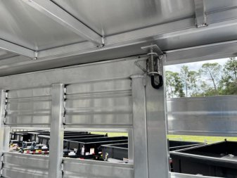 New LIVGN14K20 FRONTIER 7' X 20' ALUMINUM GOOSENECK STOCK TRAILER