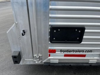 New LIVGN14K20 FRONTIER 7' X 20' ALUMINUM GOOSENECK STOCK TRAILER