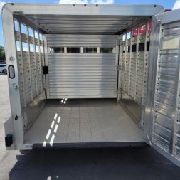 New LIV167 FRONTIER 7' X 16' ALUMINUM LIVESTOCK TRAILER