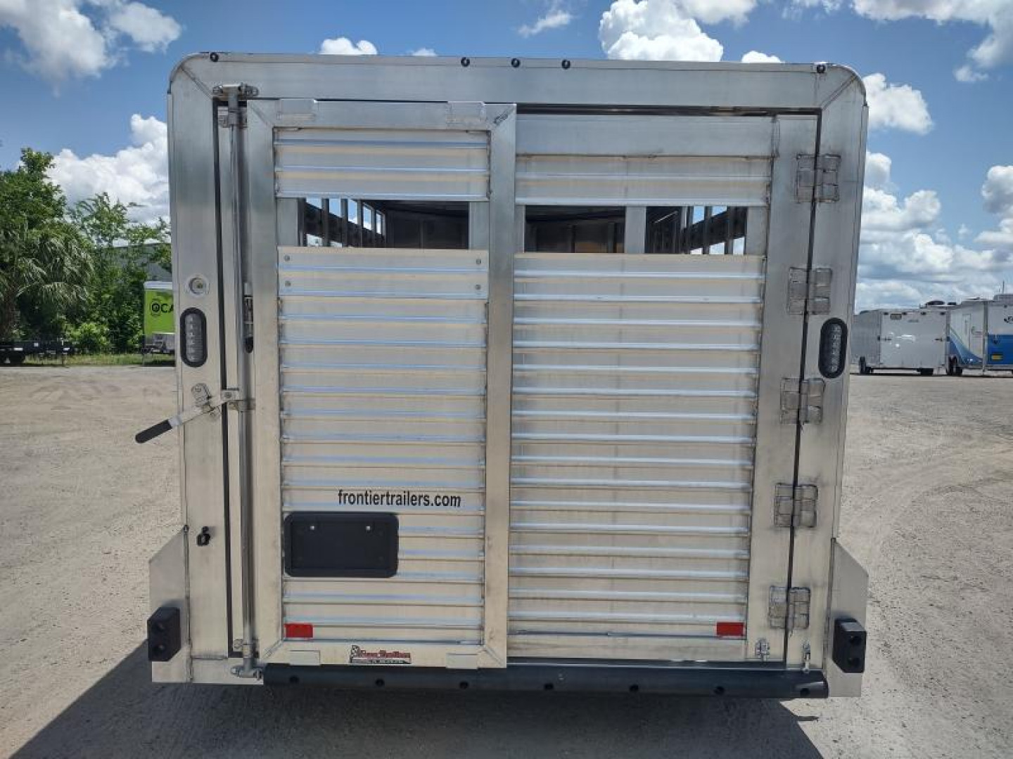 New LIV147 FRONTIER 7' X 14' ALUMINUM LIVESTOCK TRAILER