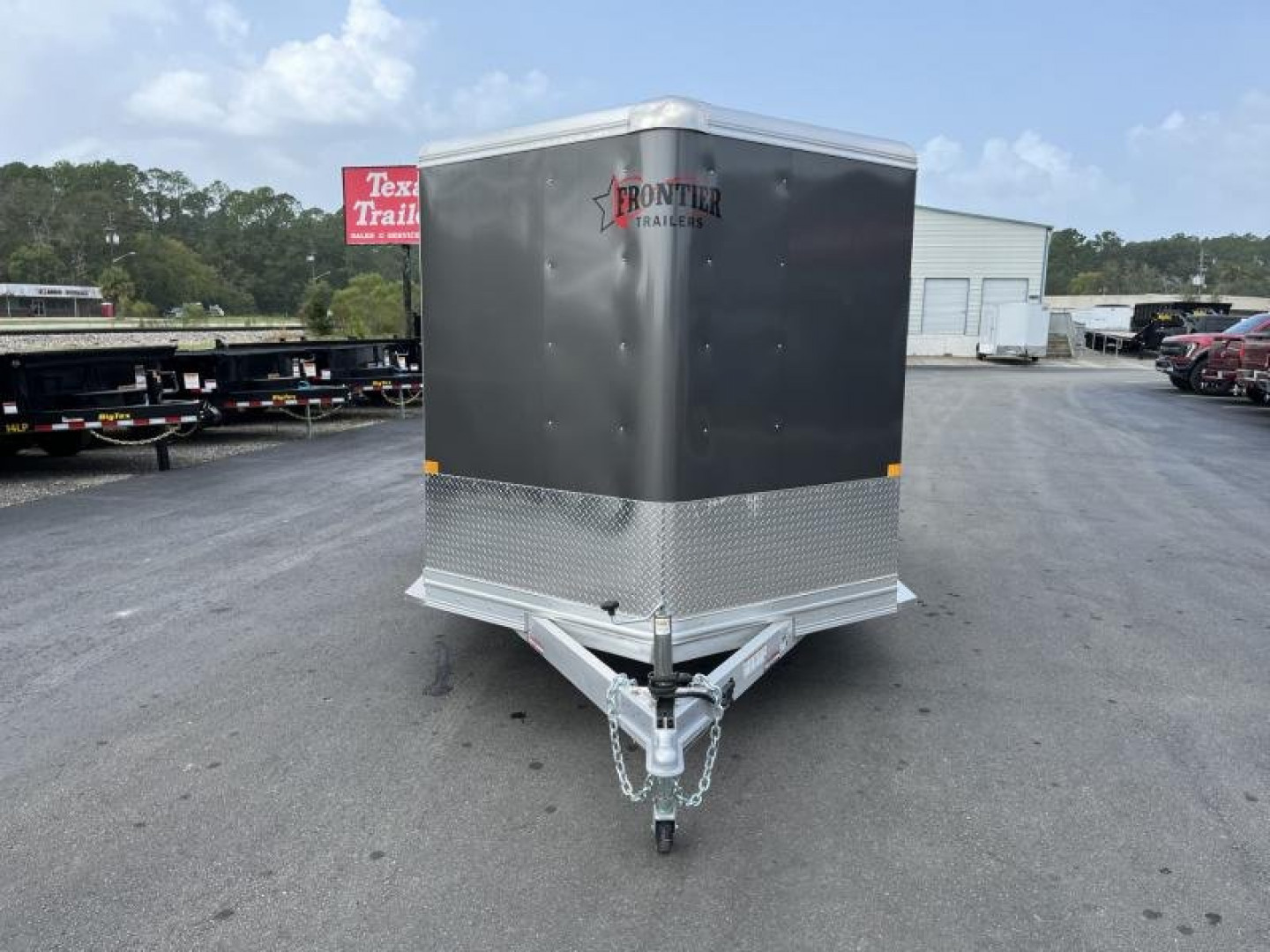 New LIV147 FRONTIER 7' X 14' ALUMINUM LIVESTOCK TRAILER