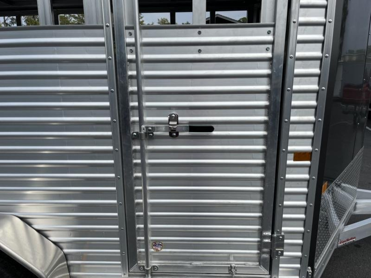 New LIV147 FRONTIER 7' X 14' ALUMINUM LIVESTOCK TRAILER
