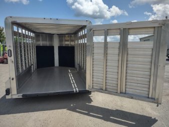 New LIV147 FRONTIER 7' X 14' ALUMINUM LIVESTOCK TRAILER