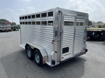 New LIV147 FRONTIER 7' X 14' ALUMINUM LIVESTOCK TRAILER