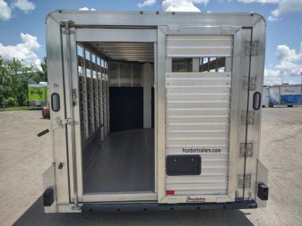 New LIV147 FRONTIER 7' X 14' ALUMINUM LIVESTOCK TRAILER