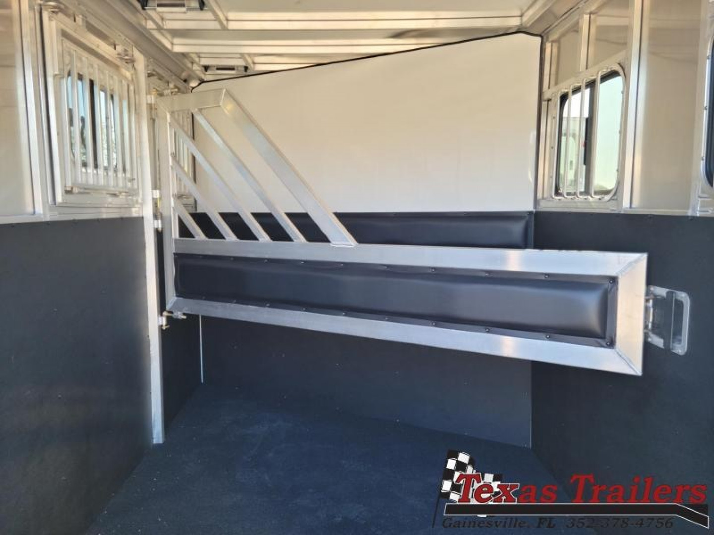 New STRD2HBP FRONTIER STRIDER 2 HORSE 6'8" X 11' ALUMINUM BUMPER PULL HORSE TRAILER W/ SPARE TIRE