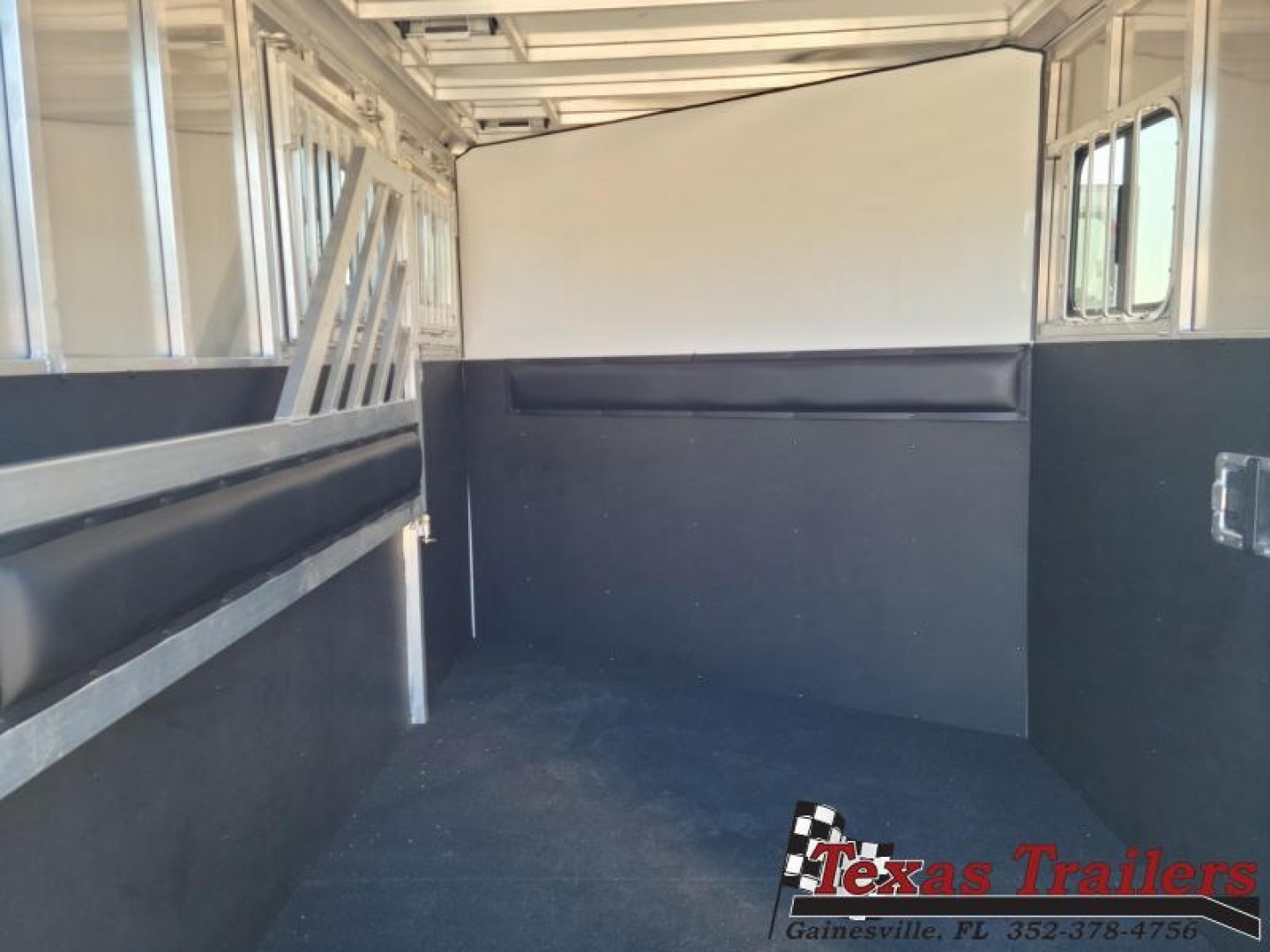 New STRD2HBP FRONTIER STRIDER 2 HORSE 6'8" X 11' ALUMINUM BUMPER PULL HORSE TRAILER W/ SPARE TIRE