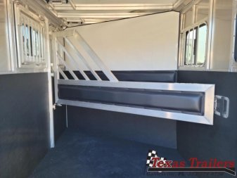 New STRD2HBP FRONTIER STRIDER 2 HORSE 6'8" X 11' ALUMINUM BUMPER PULL HORSE TRAILER W/ SPARE TIRE