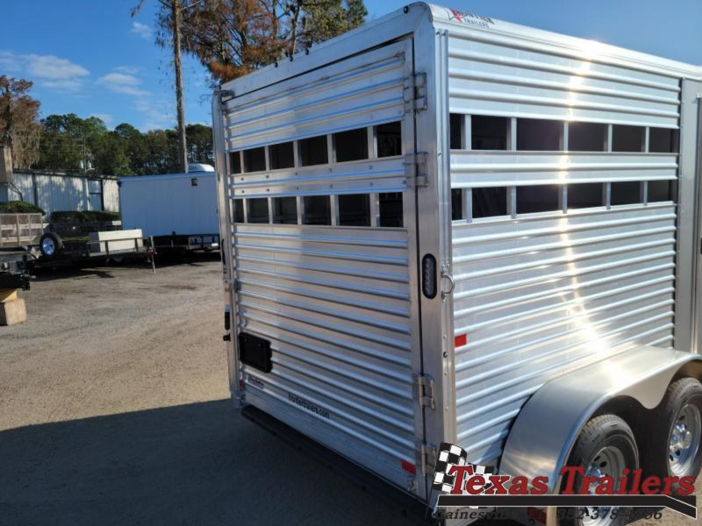 New COLT2HBP FRONTIER COLT 2 HORSE 6'8" X 11' ALUMINUM BUMPER PULL HORSE TRAILER W/ SPARE TIRE