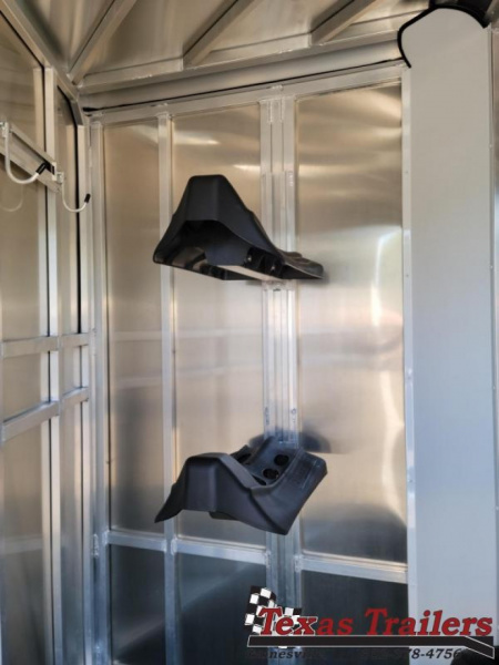 New COLT2HBP FRONTIER COLT 2 HORSE 6'8" X 11' ALUMINUM BUMPER PULL HORSE TRAILER W/ SPARE TIRE