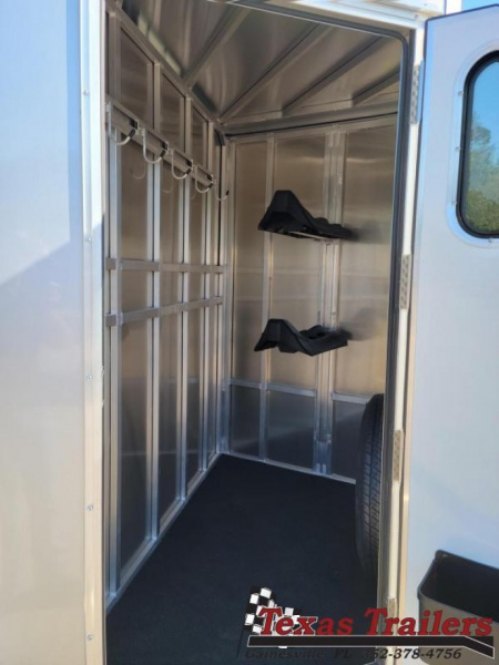 New COLT2HBP FRONTIER COLT 2 HORSE 6'8" X 11' ALUMINUM BUMPER PULL HORSE TRAILER W/ SPARE TIRE