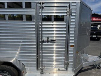 New LIV147LITE FRONTIER 7' X 14' ALUMINUM LIVESTOCK TRAILER