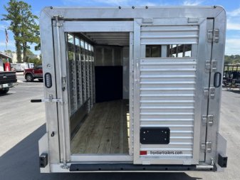 New LIV147LITE FRONTIER 7' X 14' ALUMINUM LIVESTOCK TRAILER