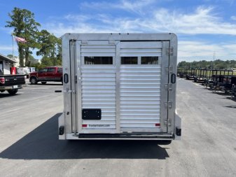 New LIV147LITE FRONTIER 7' X 14' ALUMINUM LIVESTOCK TRAILER
