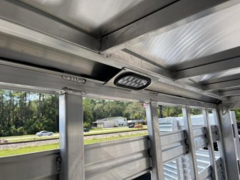 New LIV147LITE FRONTIER 7' X 14' ALUMINUM LIVESTOCK TRAILER