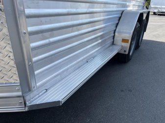 New LIV147LITE FRONTIER 7' X 14' ALUMINUM LIVESTOCK TRAILER