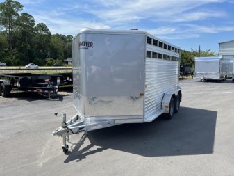 New LIV147LITE FRONTIER 7' X 14' ALUMINUM LIVESTOCK TRAILER