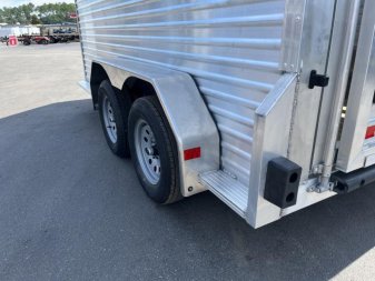 New LIV147LITE FRONTIER 7' X 14' ALUMINUM LIVESTOCK TRAILER
