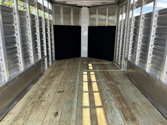 New LIV147LITE FRONTIER 7' X 14' ALUMINUM LIVESTOCK TRAILER