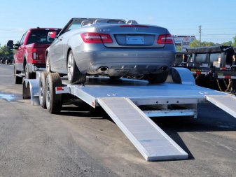 New MOCH8X20A MISSION 6'8" X 20' ALUMINUM CAR HAULER W/ 6' RAMPS