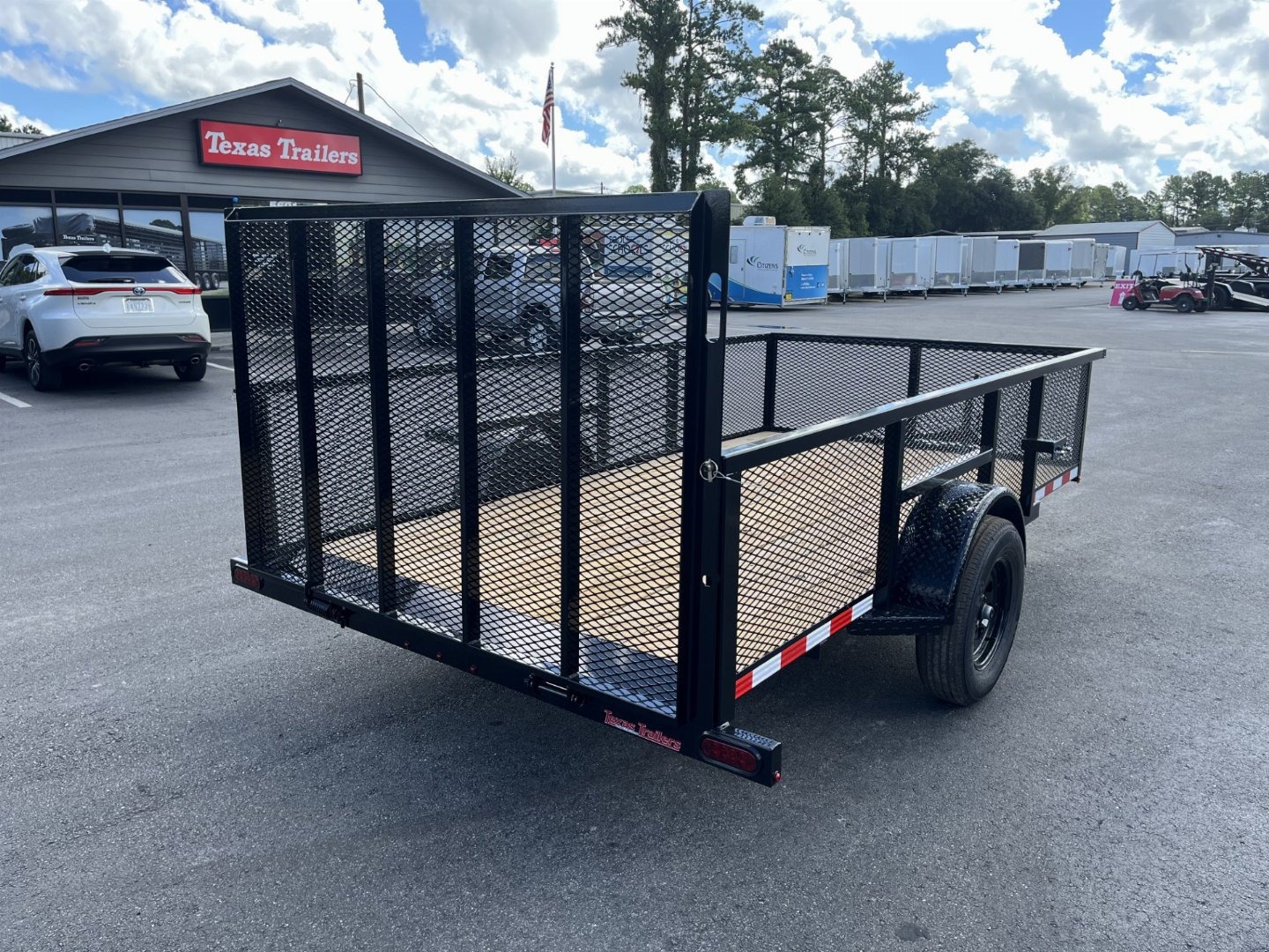 New LM61235 TEXAS TRAILERS 6'5" X 12' LAWN MAINTENANCE TRAILER