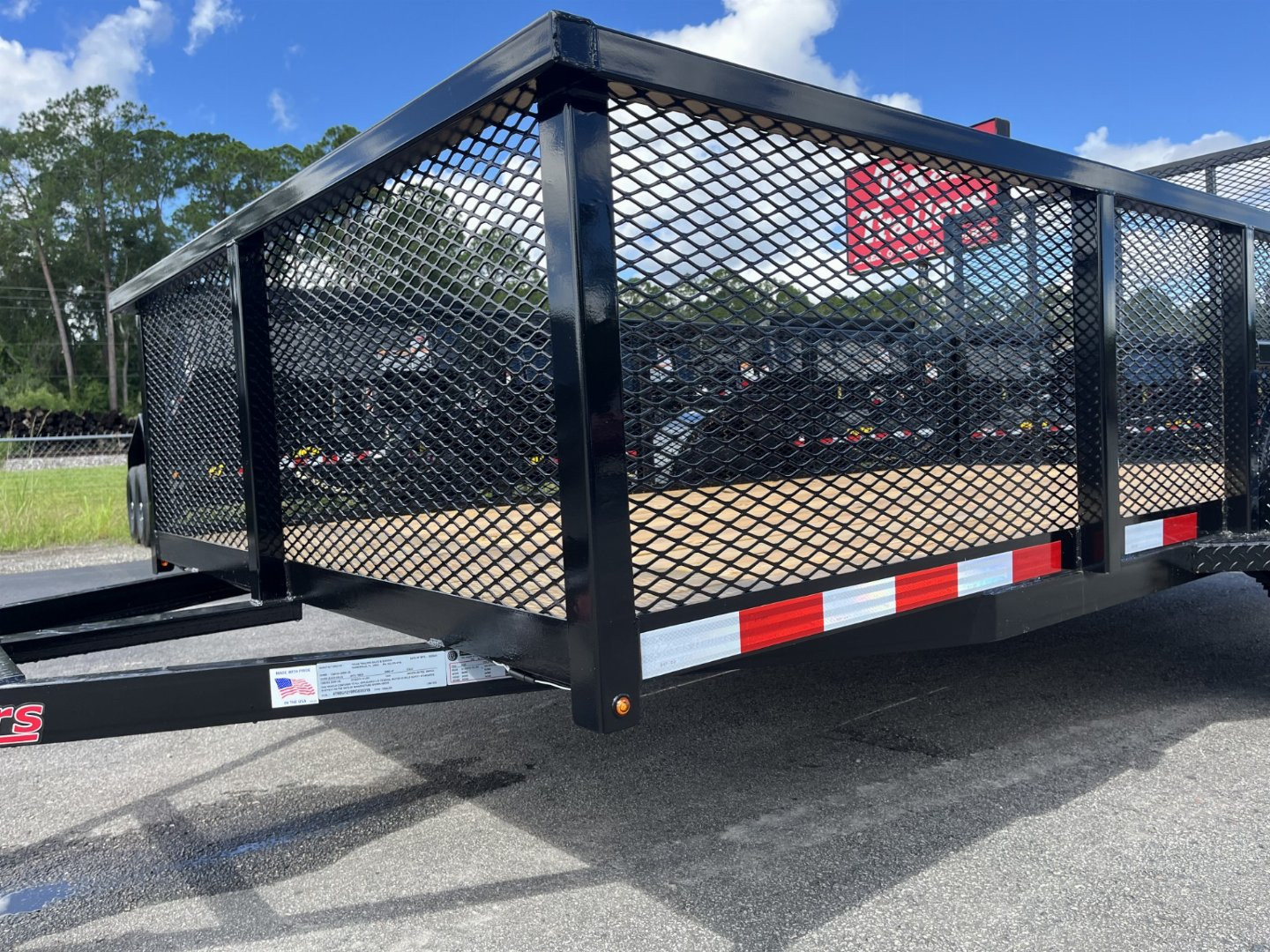 New LM61235 TEXAS TRAILERS 6'5" X 12' LAWN MAINTENANCE TRAILER
