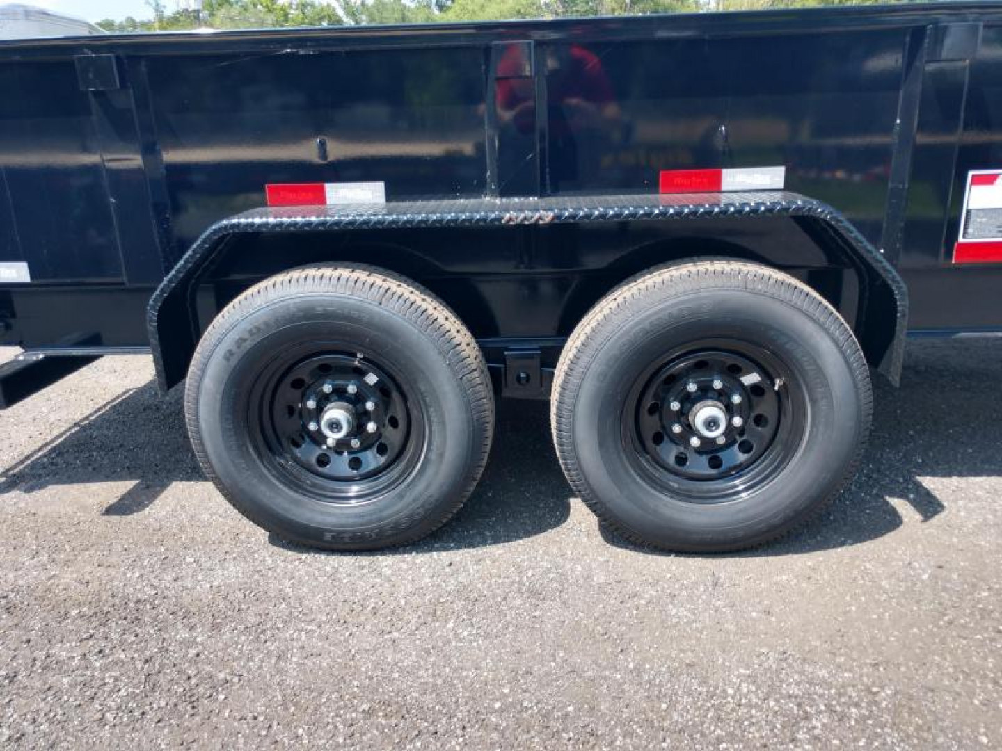 New 14LP-16BK6SIRPD BIG TEX 7' X 16' DUMP TRAILER W/ TARP & COMBO REAR GATE W/ 6' SLIDE IN RAMPS