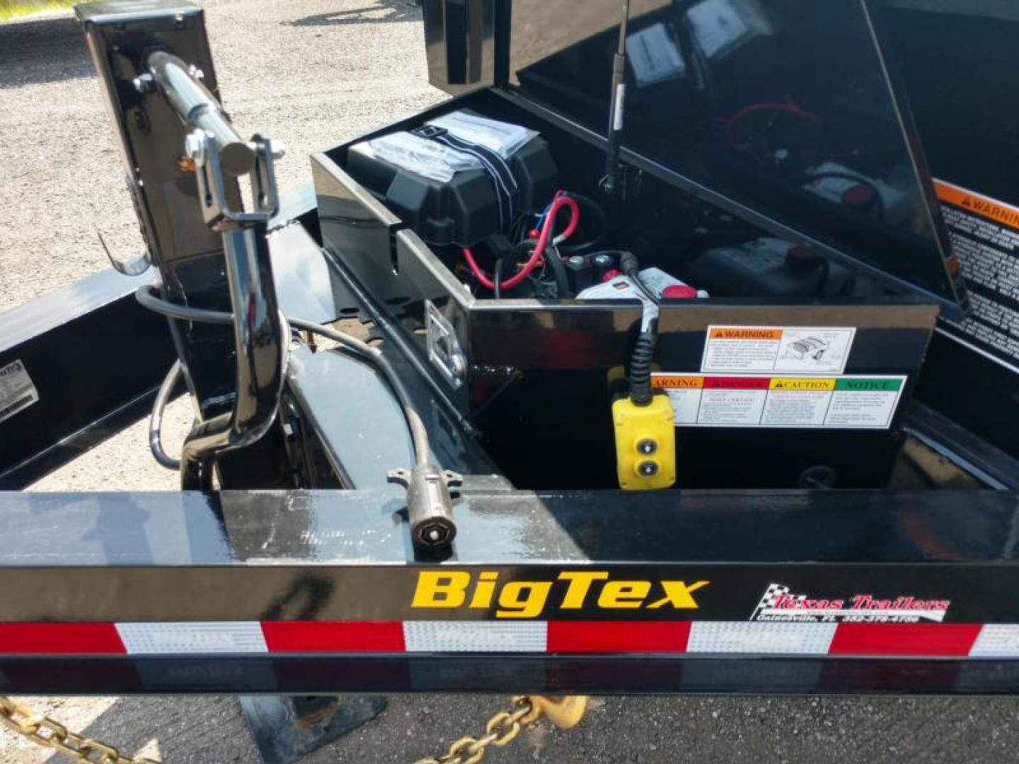 New 14LP-16BK6SIRPD BIG TEX 7' X 16' DUMP TRAILER W/ TARP & COMBO REAR GATE W/ 6' SLIDE IN RAMPS