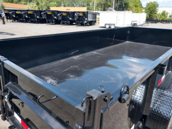 New 14LP-16BK6SIRPD BIG TEX 7' X 16' DUMP TRAILER W/ TARP & COMBO REAR GATE W/ 6' SLIDE IN RAMPS