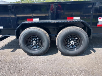 New 14LP-16BK6SIRPD BIG TEX 7' X 16' DUMP TRAILER W/ TARP & COMBO REAR GATE W/ 6' SLIDE IN RAMPS