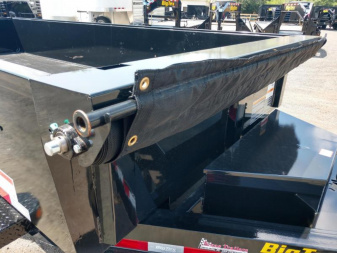 New 14LP-16BK6SIRPD BIG TEX 7' X 16' DUMP TRAILER W/ TARP & COMBO REAR GATE W/ 6' SLIDE IN RAMPS