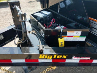 New 14LP-16BK6SIRPD BIG TEX 7' X 16' DUMP TRAILER W/ TARP & COMBO REAR GATE W/ 6' SLIDE IN RAMPS