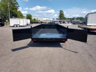 New 14LP-16BK6SIRPD BIG TEX 7' X 16' DUMP TRAILER W/ TARP & COMBO REAR GATE W/ 6' SLIDE IN RAMPS